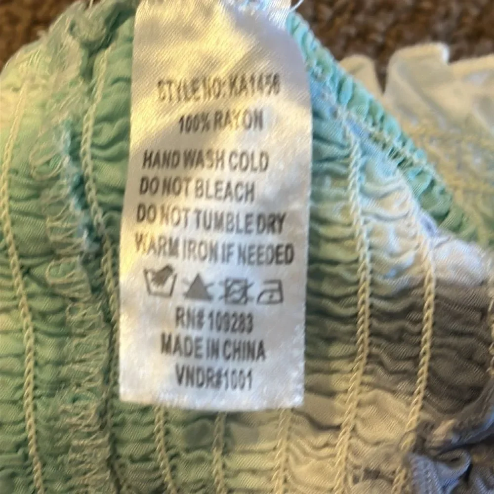 Vintage Havana Girls Purple, Aqua & White Tank Top & Ruffle Shorts Matching Set